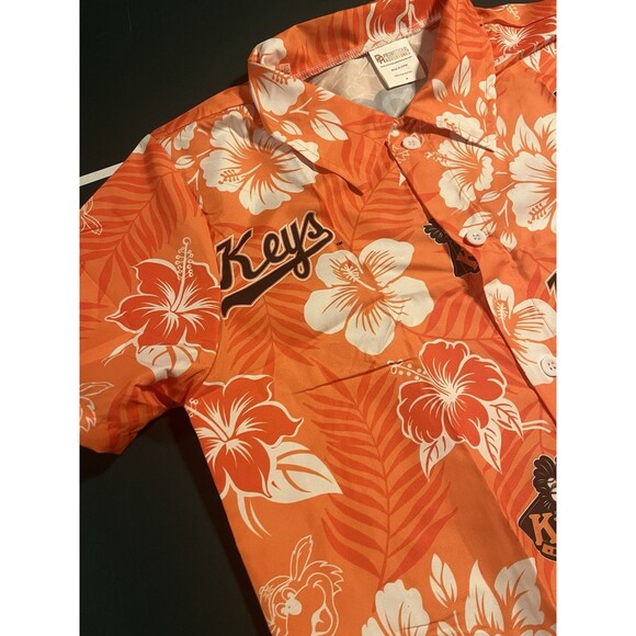 NEW Frederick Keys Baltimore Orioles Minor League Baseball Hawaiian Shirt MED 10 - Picture 3 of 8